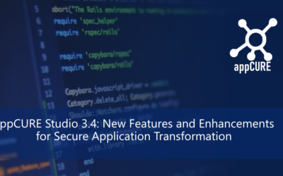 appCURE Studio 3.4: New Features and Enhancements for Secure Application Transformation